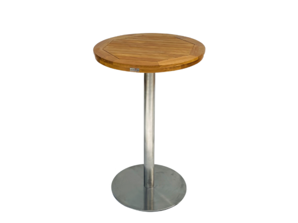 Solid-Teak-Wood-Round-Bar-Table,Indoor-Bar-Table.