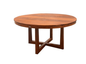 Teak-Wood-Round-Table,Indoor-Dining-Table