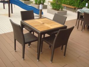 Outdoor-Dining-Table ,Outdoor-Furniture -Malaysia , Hawaii-Teaktop-Table-L 240