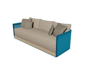 Outdoor Furniture Malaysia - Outdoor Sofa - Sabah Sofa 3 Seater