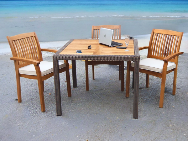 Outdoor Furniture Malaysia - Outdoor Dining Tables - Panama Teaktop Table L150