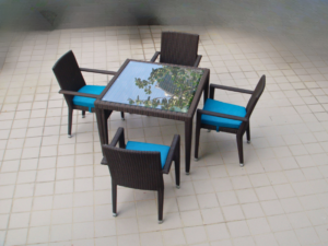 Outdoor Furniture Malaysia - Outdoor Dining Tables - Hawaii Glasstop Table L150