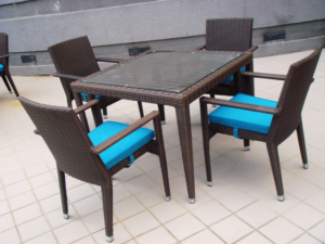 Outdoor Furniture Malaysia - Outdoor Dining Tables - Hawaii Glasstop Table L150