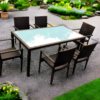 Outdoor Furniture Malaysia - Outdoor Dining Tables - Panama Glasstop Table L150